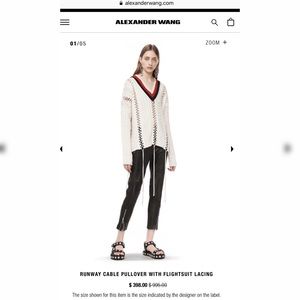Alexander Wang Runway Cable Pullover